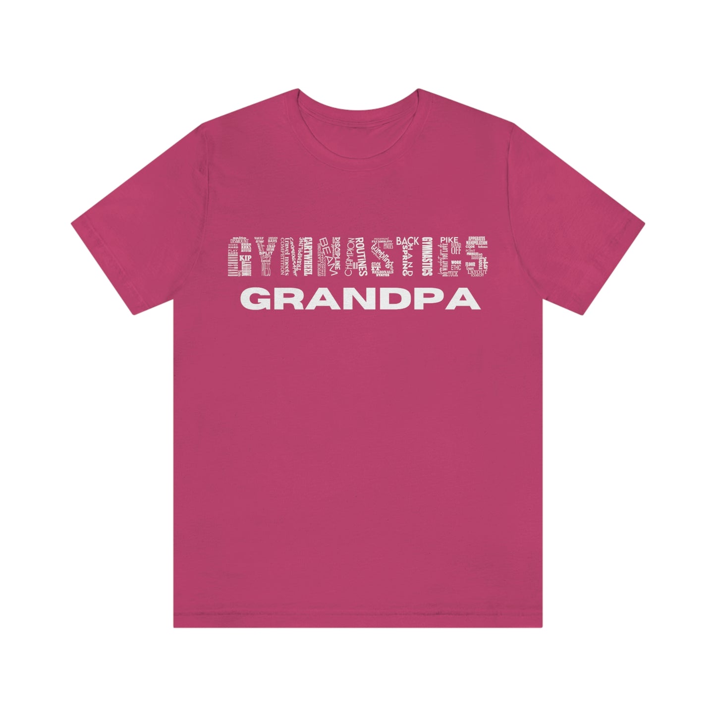 Gymnastics Grandpa Unisex Jersey Short Sleeve Tee