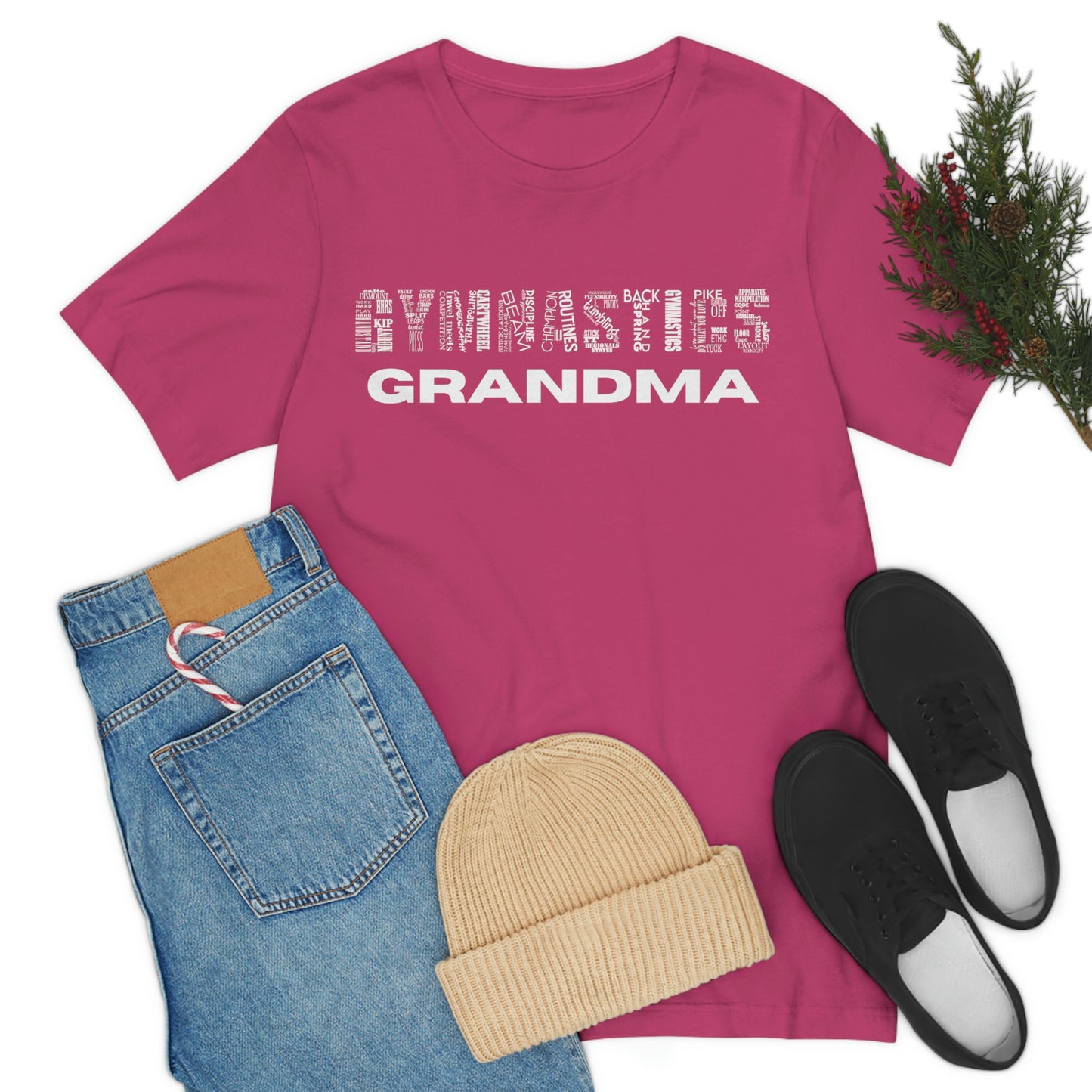 Gymnastics Grandma Unisex Jersey Short Sleeve Tee