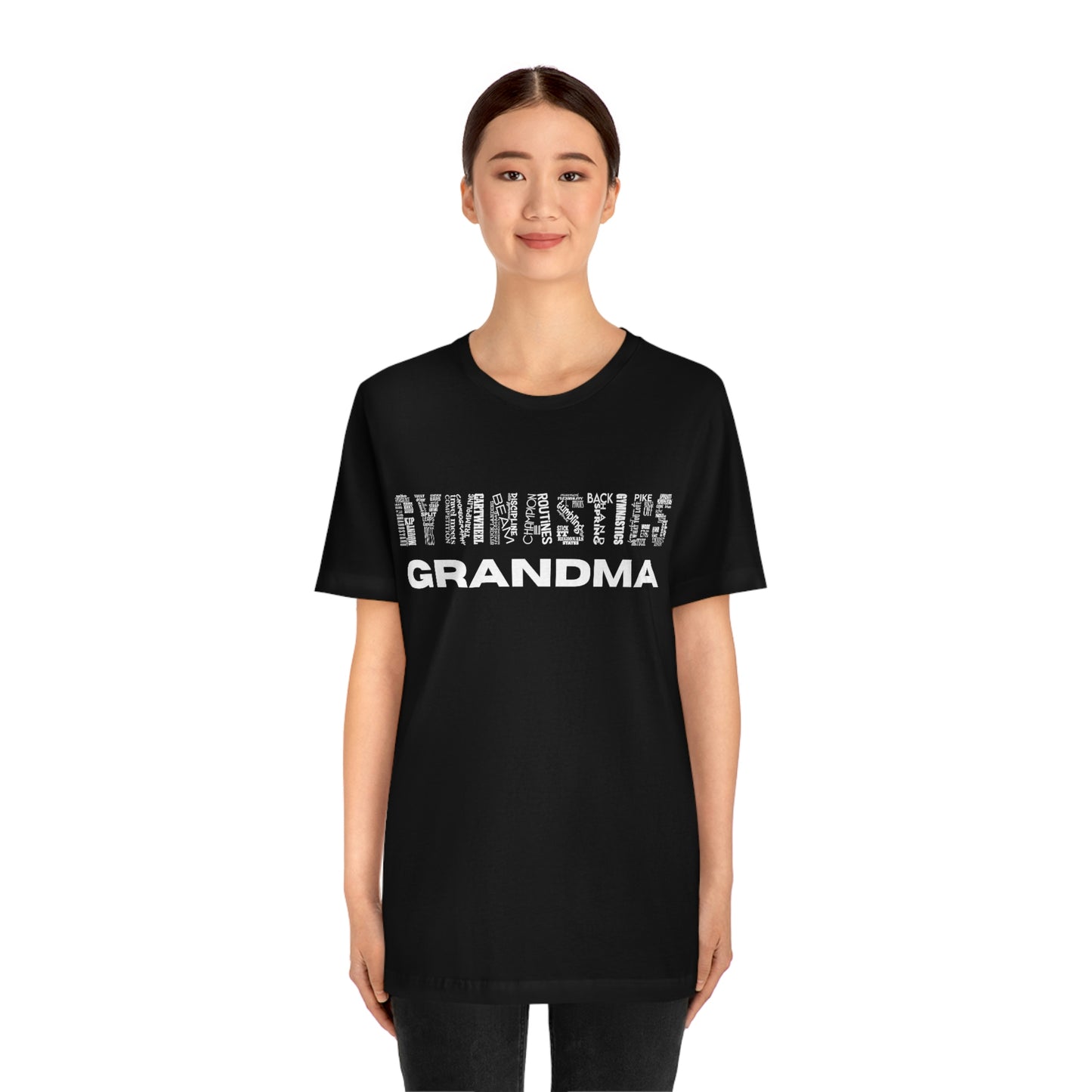 Gymnastics Grandma Unisex Jersey Short Sleeve Tee