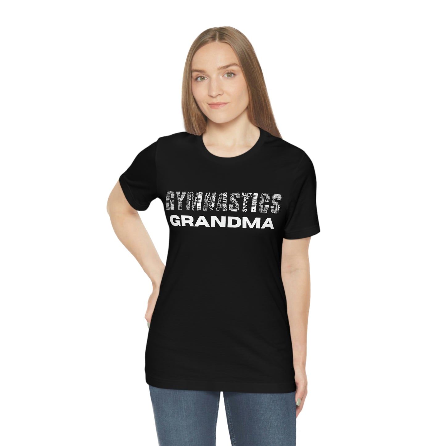 Gymnastics Grandma Unisex Jersey Short Sleeve Tee