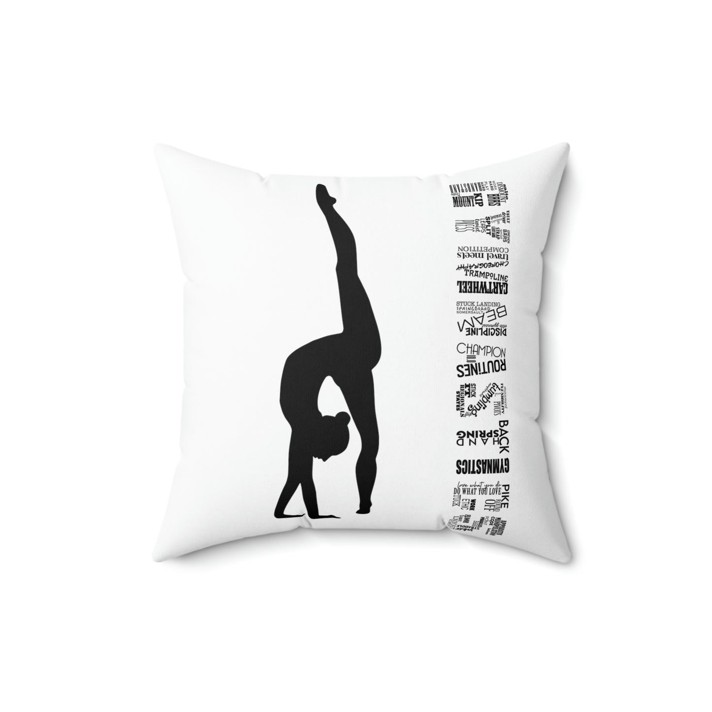 Gym Kidz Gymnastics Spun Polyester Square Pillow