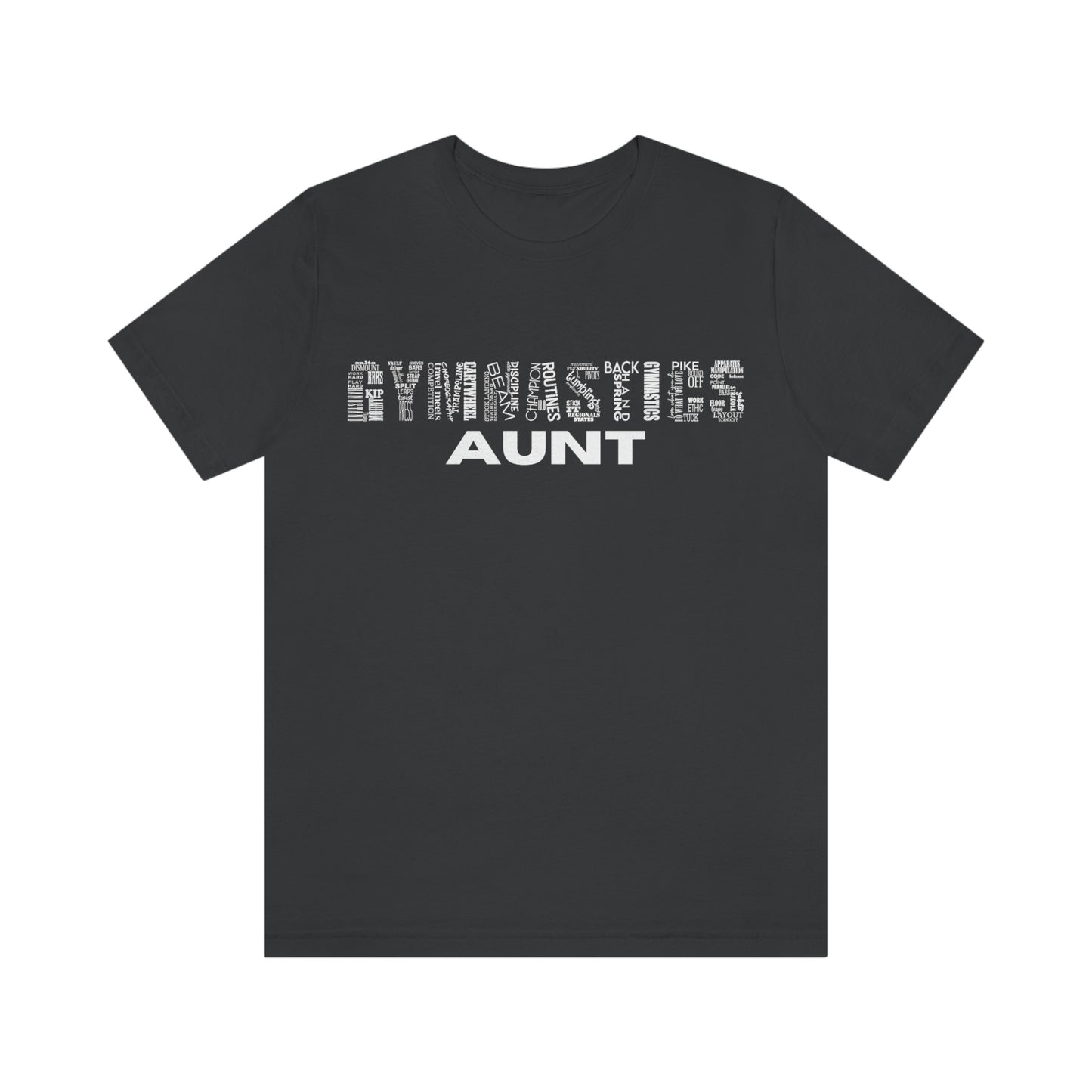 Gymnastics Aunt Unisex Jersey Short Sleeve Tee