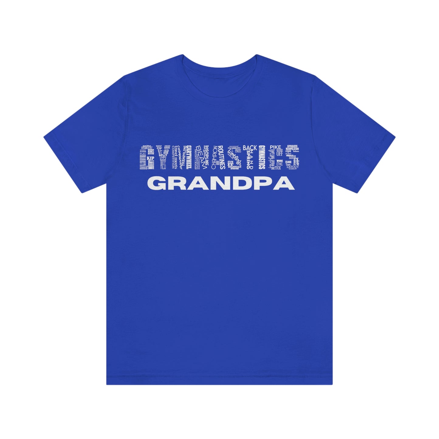 Gymnastics Grandpa Unisex Jersey Short Sleeve Tee