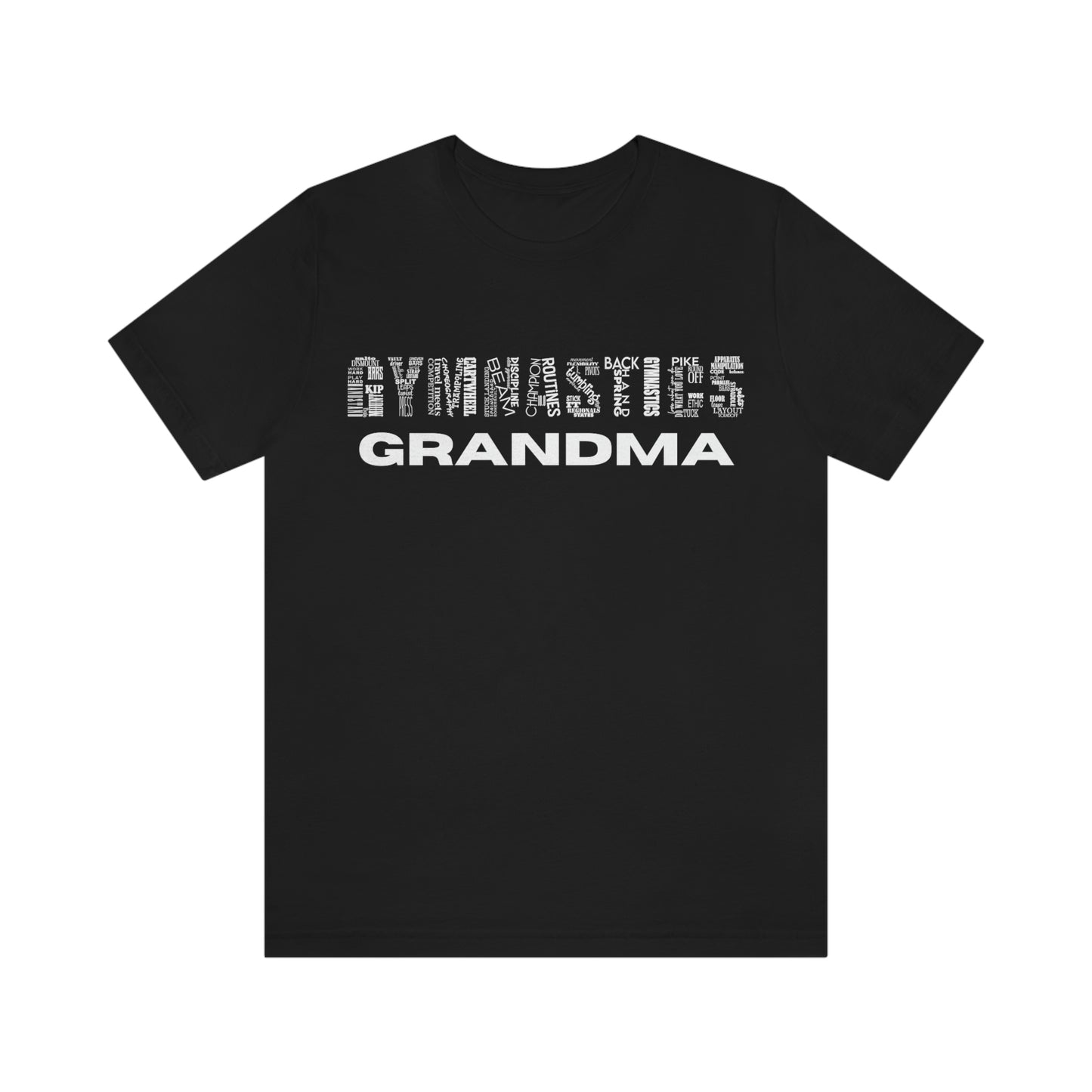 Gymnastics Grandma Unisex Jersey Short Sleeve Tee