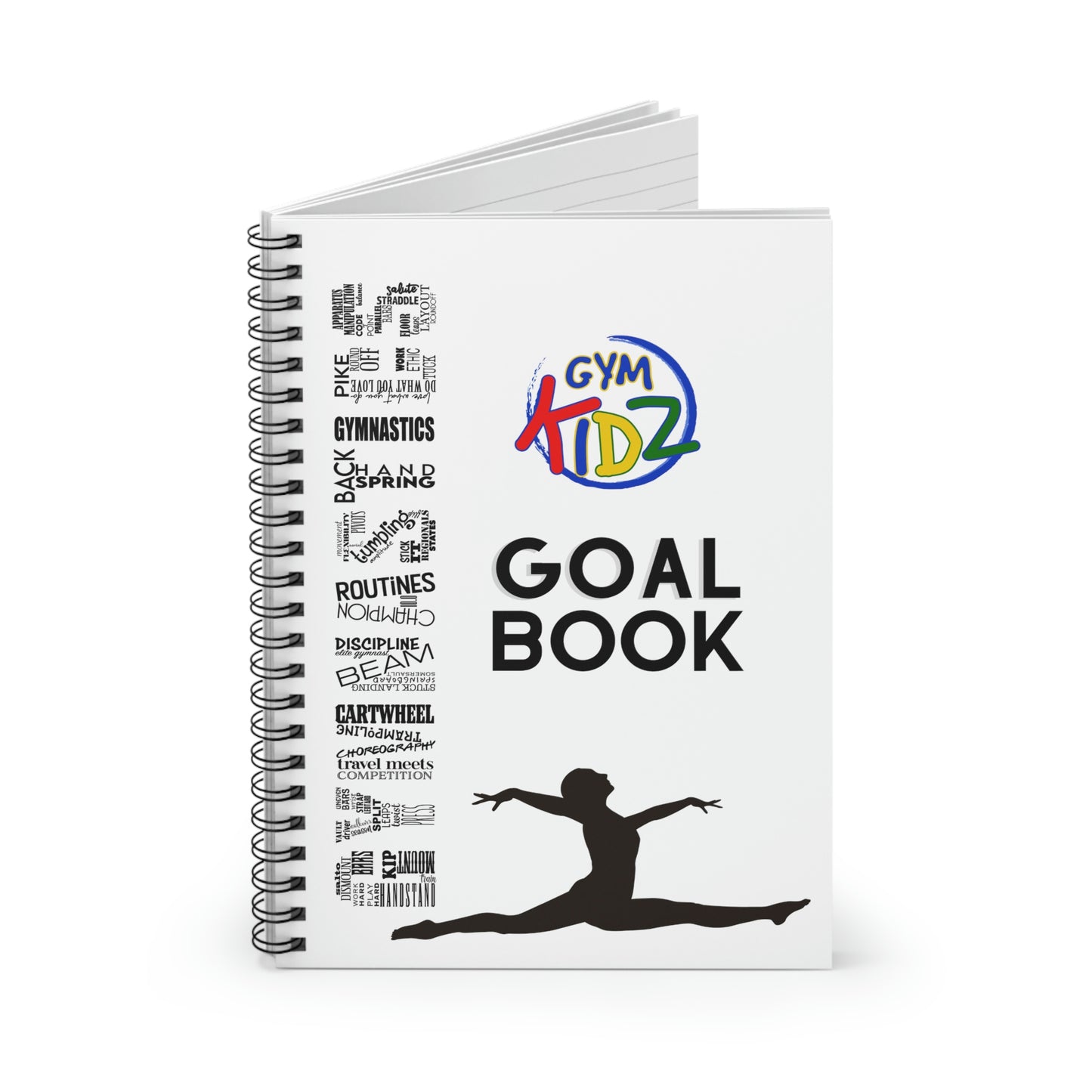 Gym Kidz Goal Book Spiral Notebook - Ruled Line