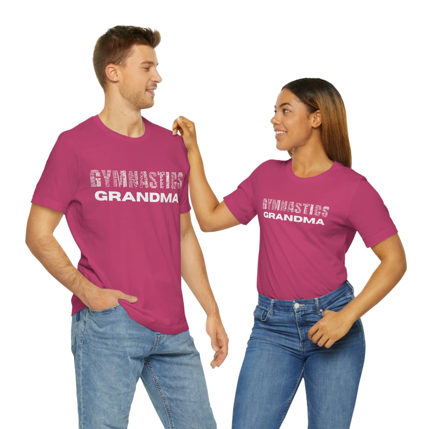 Gymnastics Grandma Unisex Jersey Short Sleeve Tee