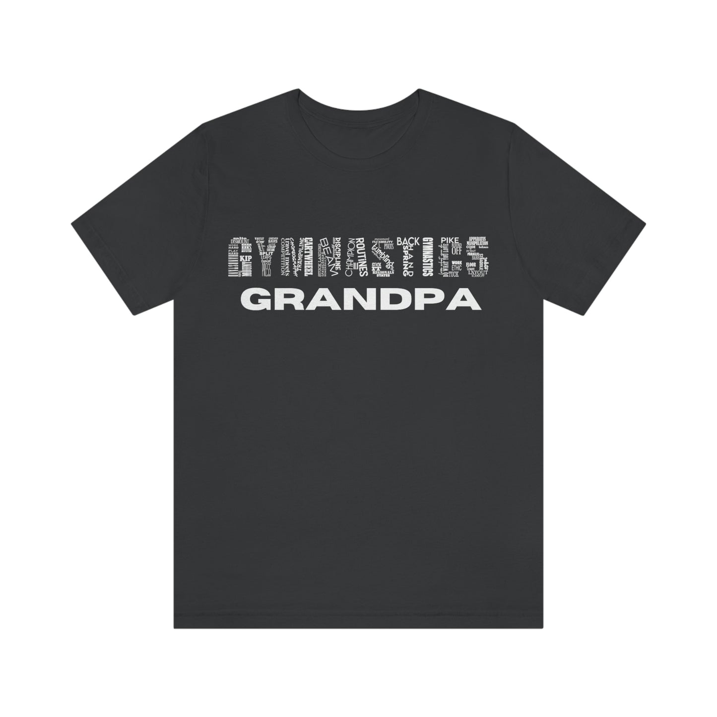 Gymnastics Grandpa Unisex Jersey Short Sleeve Tee