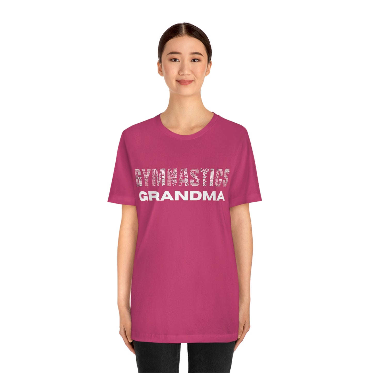 Gymnastics Grandma Unisex Jersey Short Sleeve Tee