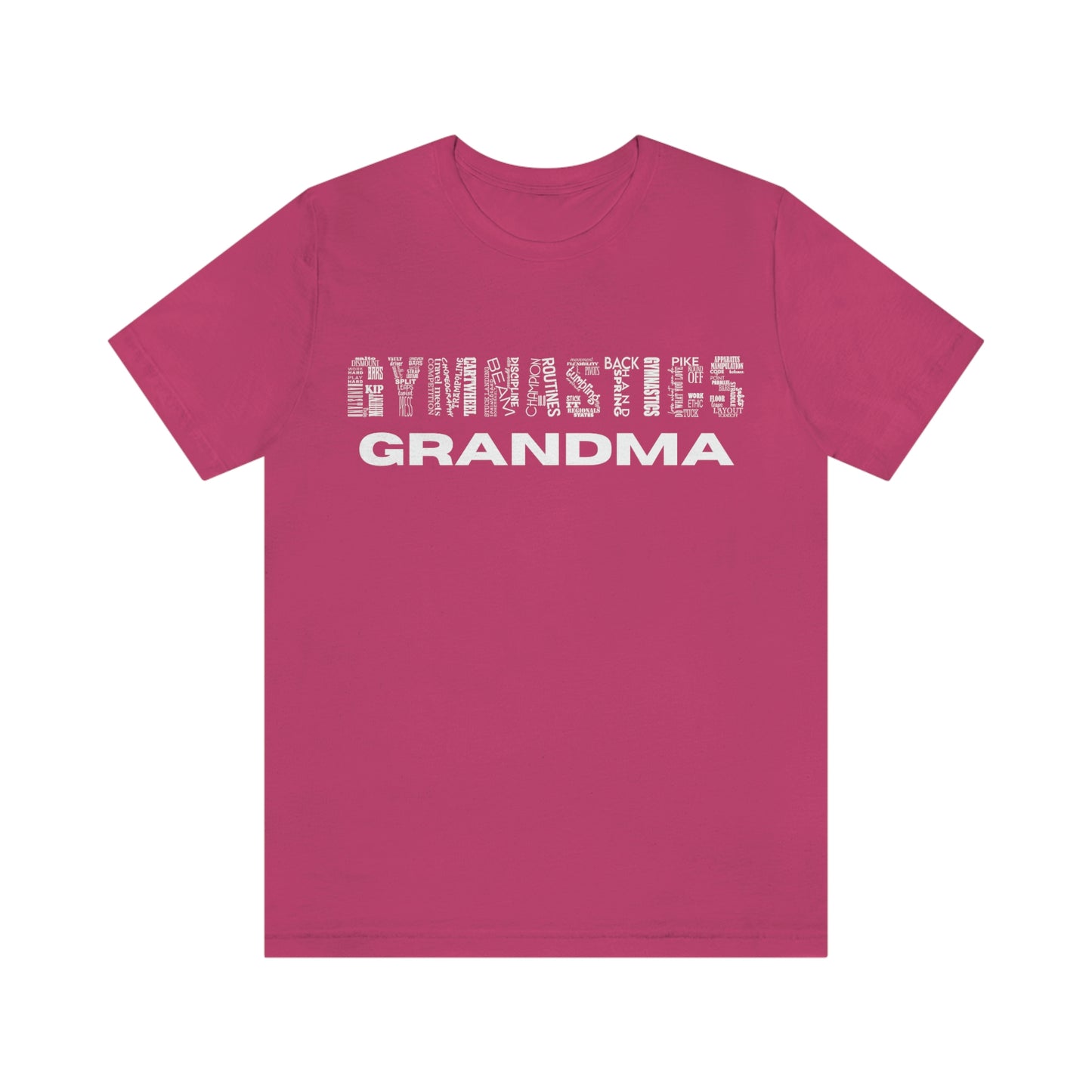 Gymnastics Grandma Unisex Jersey Short Sleeve Tee