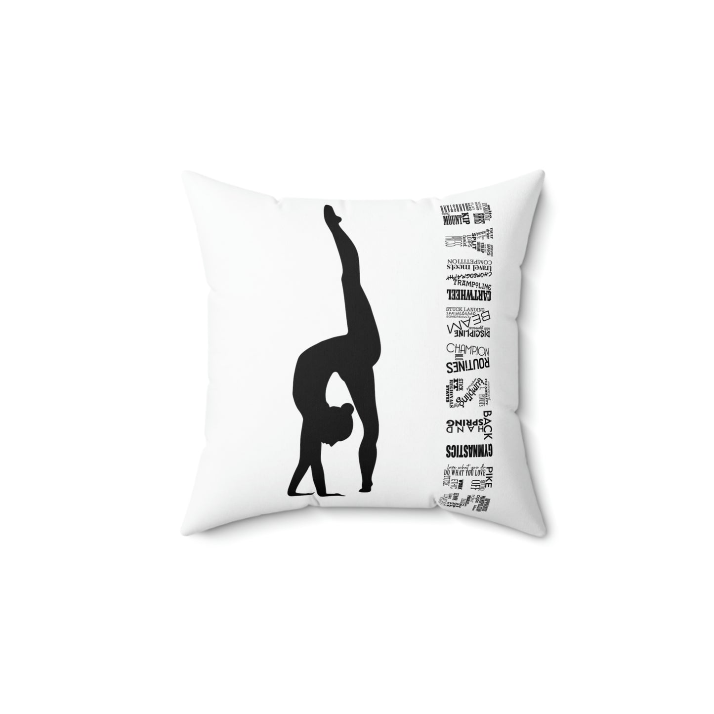 Gym Kidz Gymnastics Spun Polyester Square Pillow