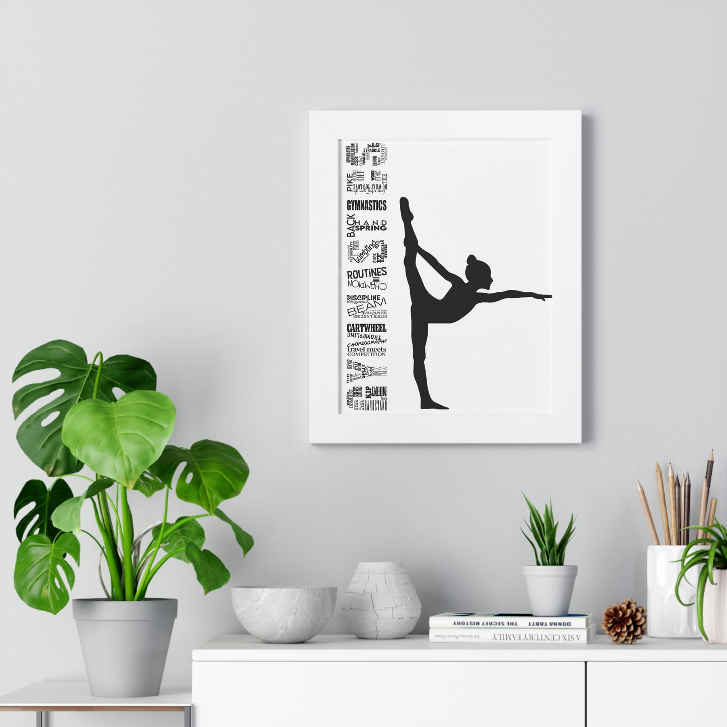 Gymnastics Framed Vertical Poster