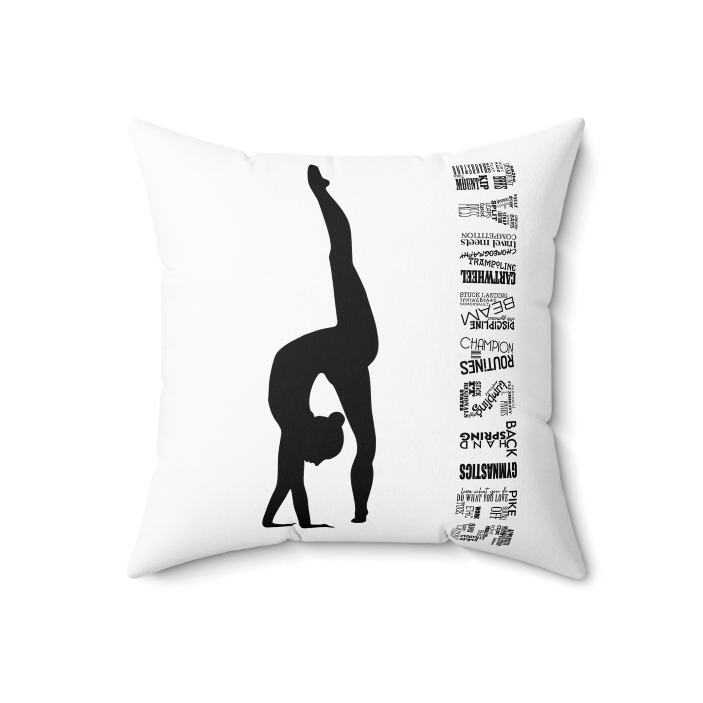 Gym Kidz Gymnastics Spun Polyester Square Pillow