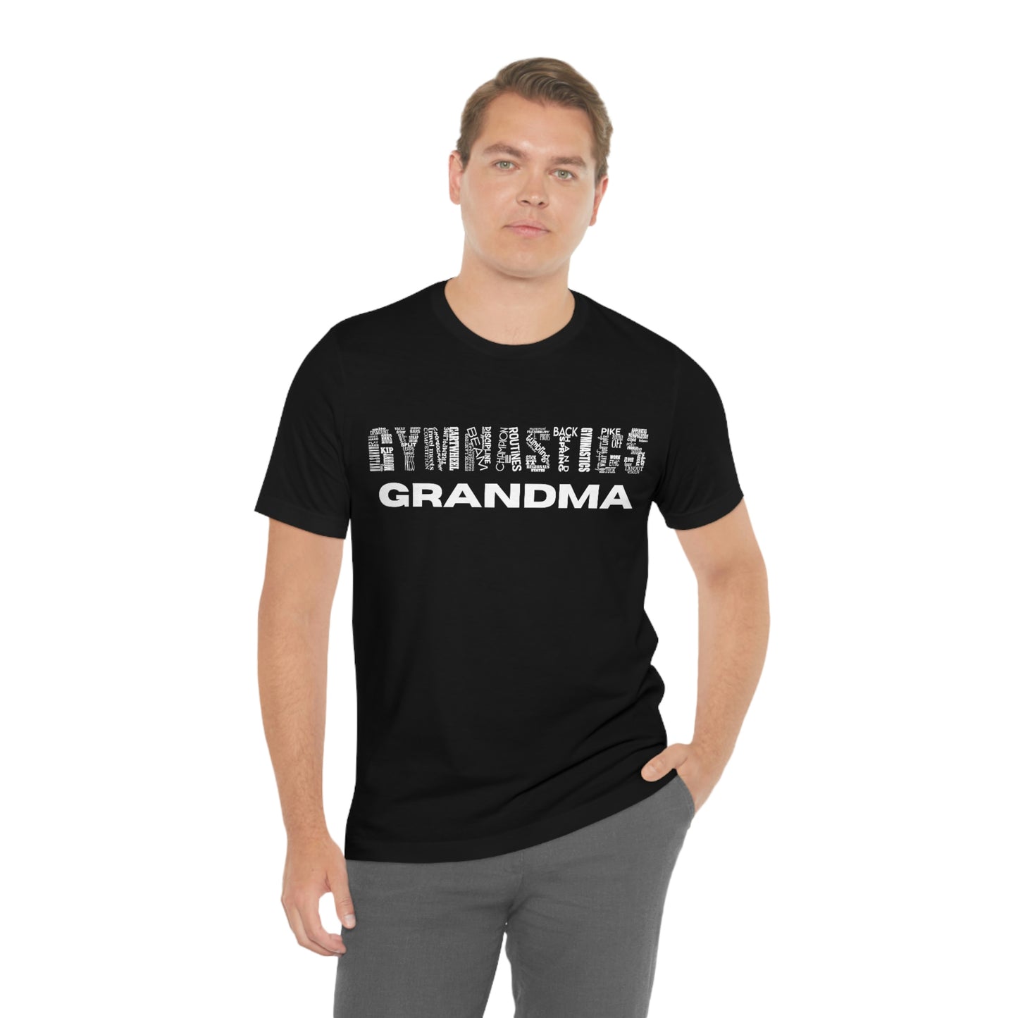 Gymnastics Grandma Unisex Jersey Short Sleeve Tee