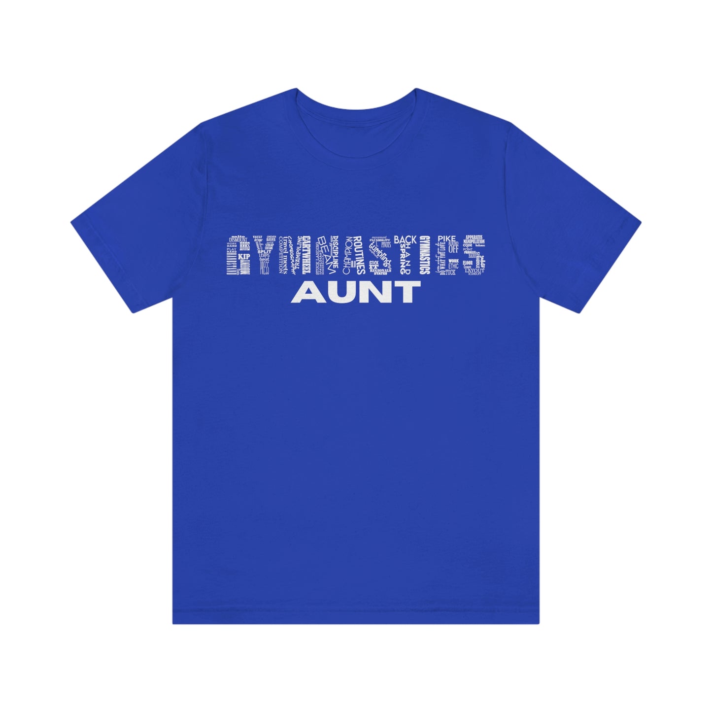 Gymnastics Aunt Unisex Jersey Short Sleeve Tee