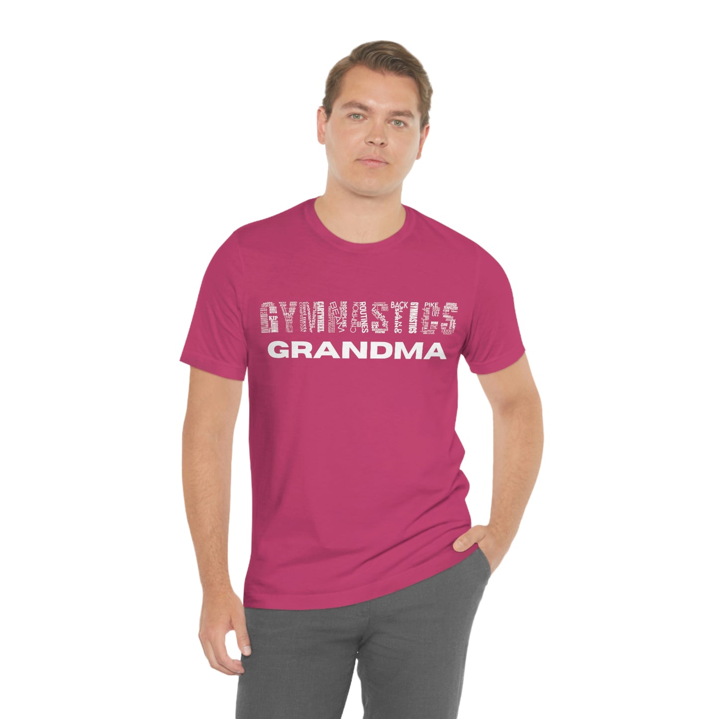 Gymnastics Grandma Unisex Jersey Short Sleeve Tee