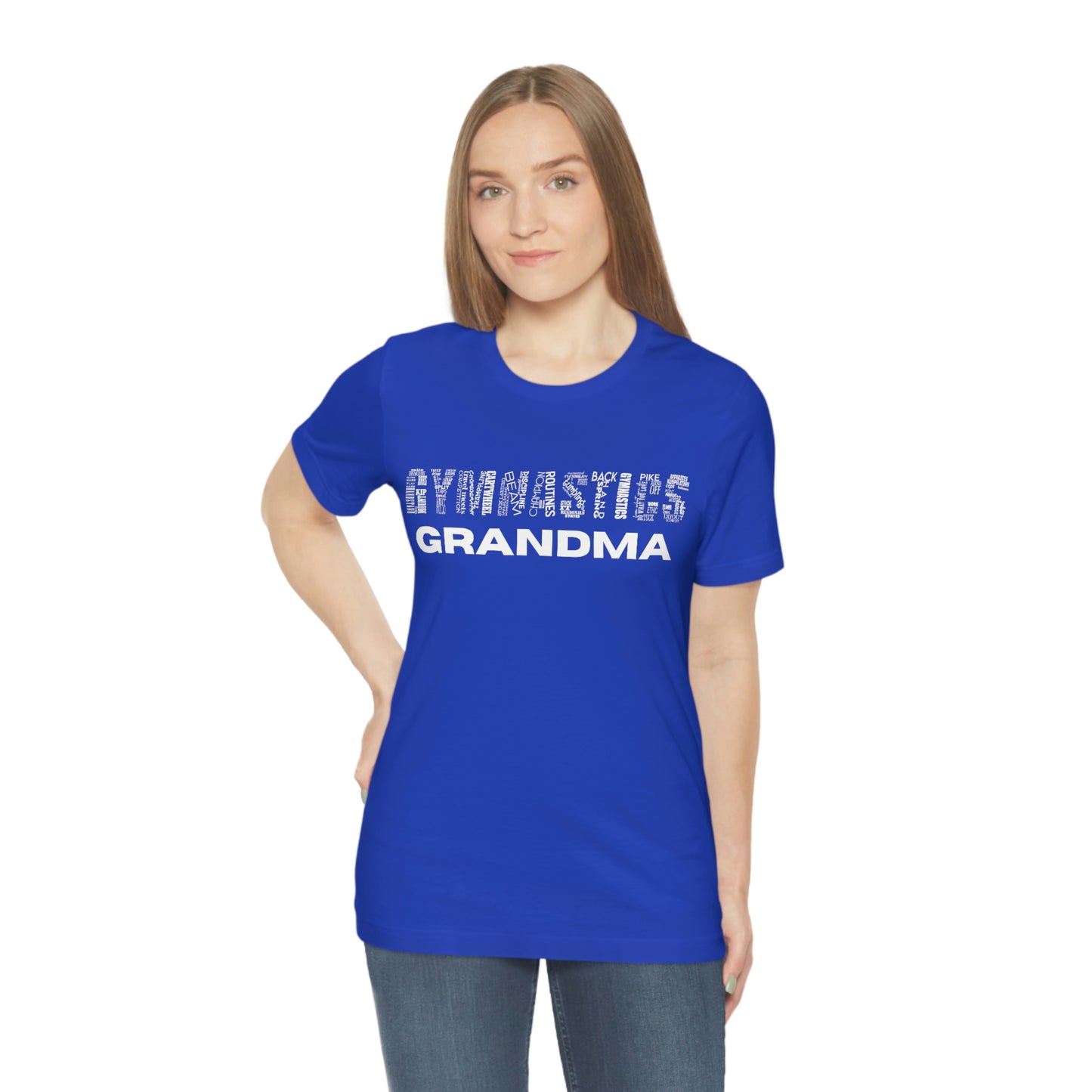 Gymnastics Grandma Unisex Jersey Short Sleeve Tee