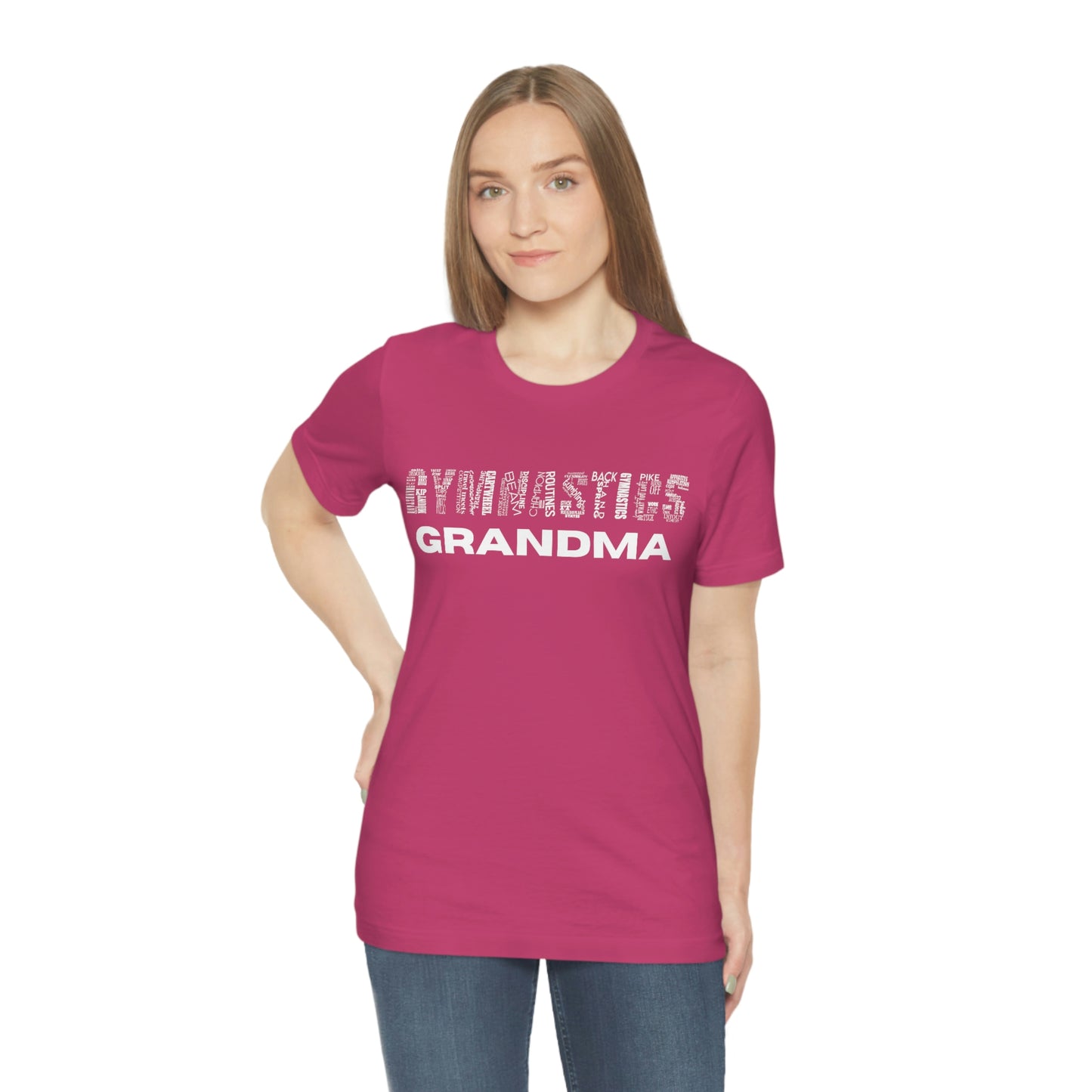 Gymnastics Grandma Unisex Jersey Short Sleeve Tee